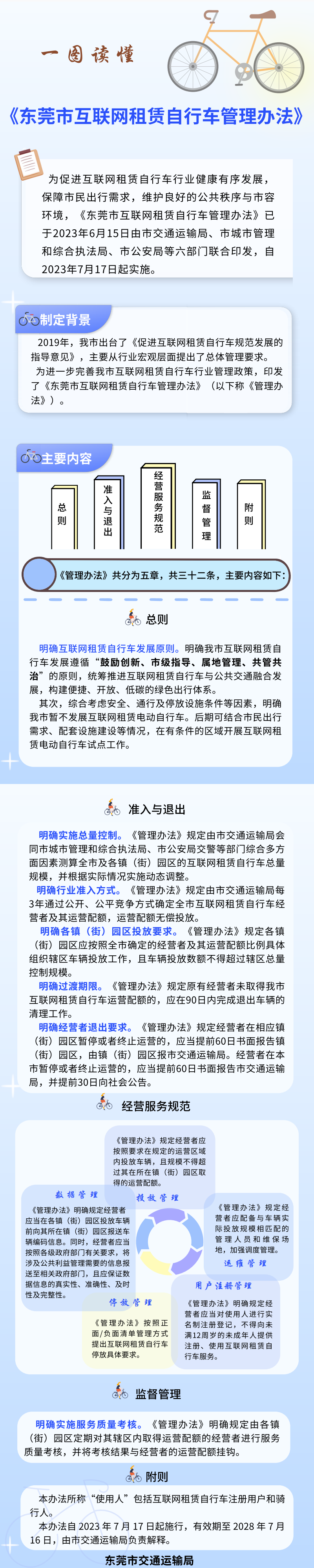 一图读懂《东莞市互联网租赁自行车管理办法》.png
